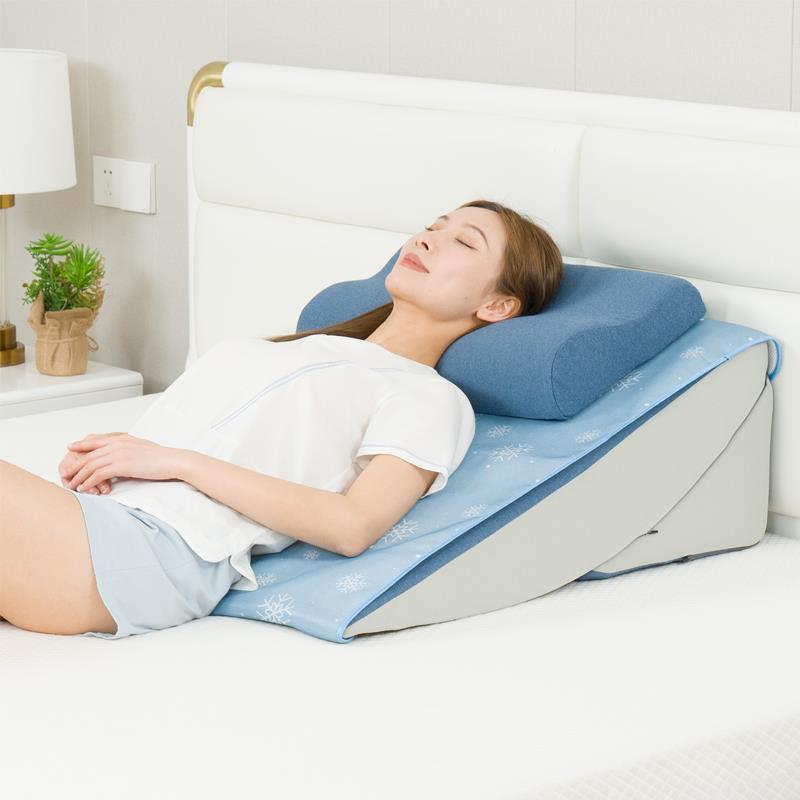 老人卧床靠医用三垫角枕垫胃食斜YK-JCKDZ管防反流坡背垫床头大靠