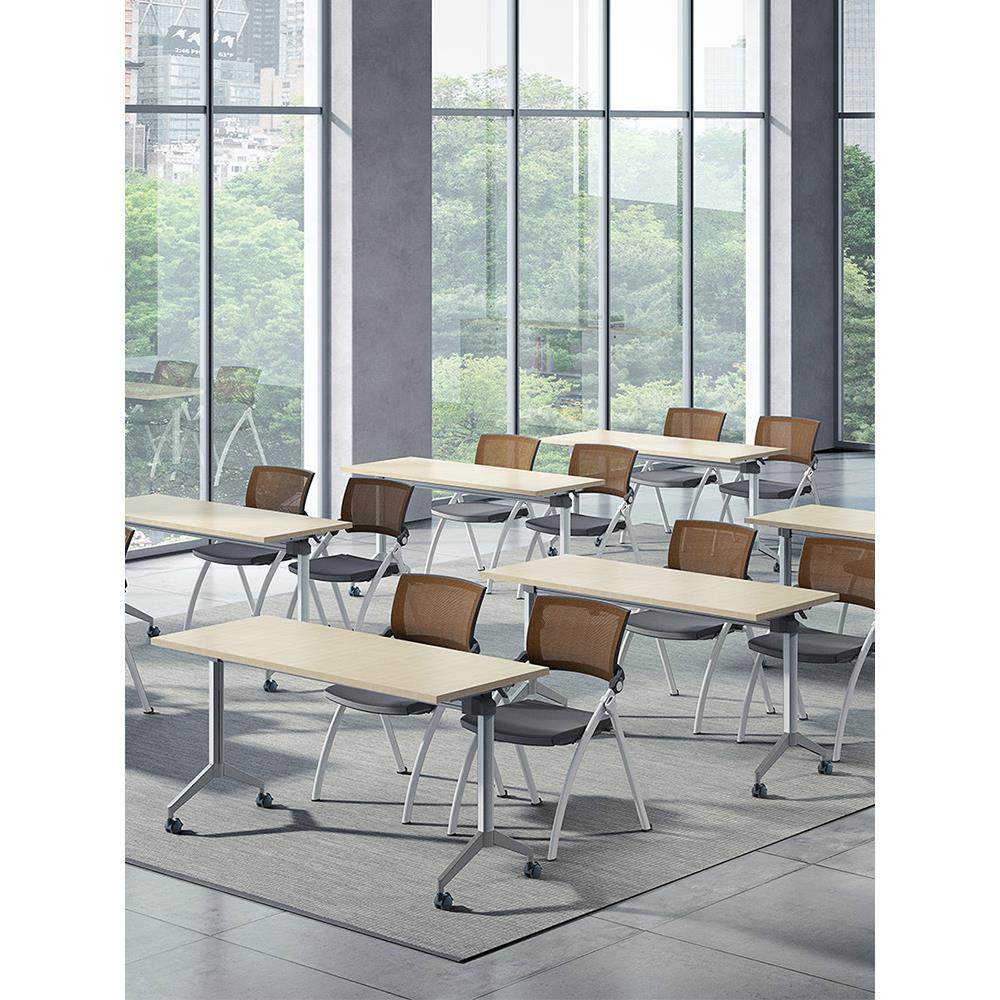 多功能机会议桌活拼接培训长构桌HHJ\/好折叠培训动桌椅组合桌