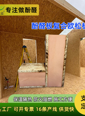 sip复合酚醛保温板防火后院房民宿房墙体结构保温板木结构保温板