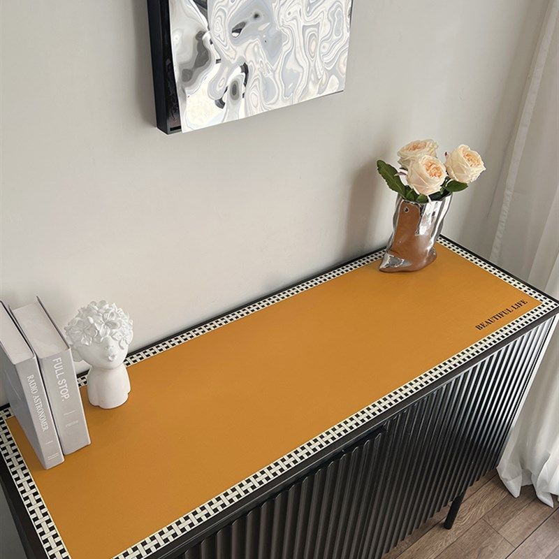 【PVC边柜皮革】防水免洗茶几桌垫鞋柜边柜盖布长方形盖巾桌旗,居家布艺,桌布,淘宝优惠券,粉丝福利购,淘宝优惠卷
