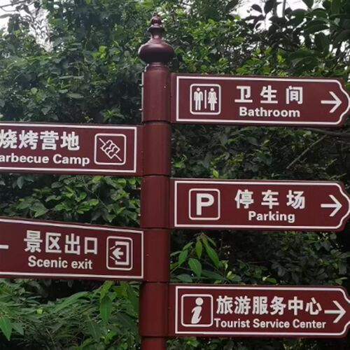导向牌新款分流小区指示牌户外指路牌立式分流标识牌引导牌指引牌