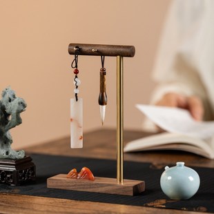 善琏湖笔 微文房笔挂 文房四宝文昌笔毛笔套装文房四宝书法笔墨纸