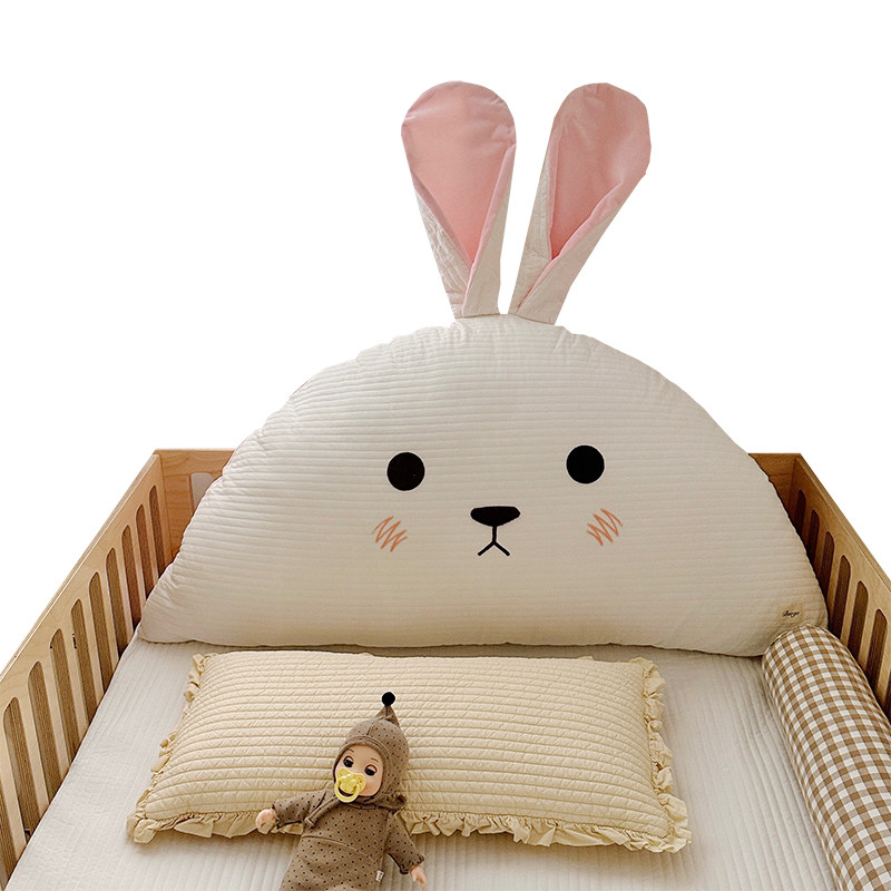 全棉床头靠背儿童床靠垫软包可爱卡通靠枕可拆洗沙发飘窗安抚抱枕