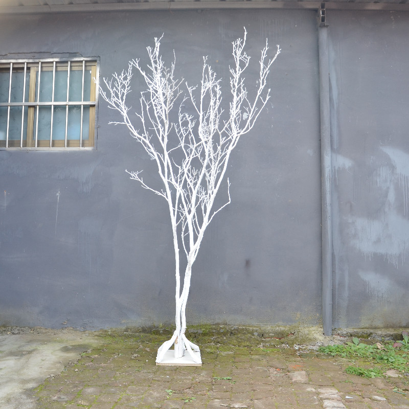 干树枝白色树干许愿树橱窗装饰树婚庆道具珊瑚树白色树枝装饰