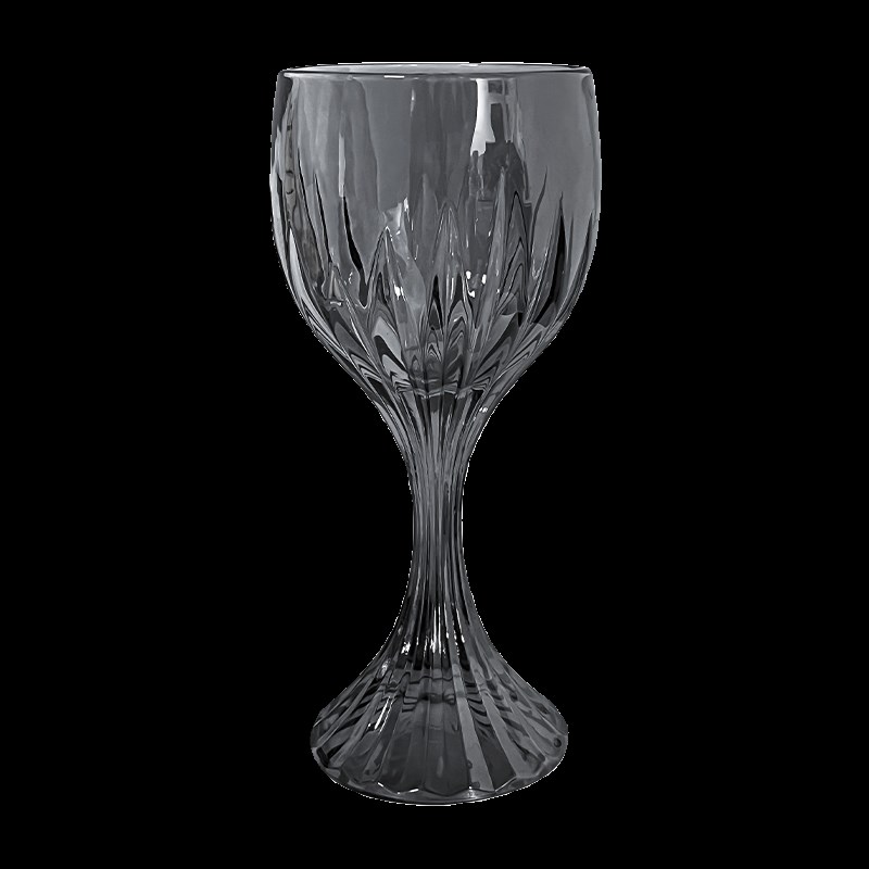 高档加厚水晶玻璃高脚杯子欧式浮雕红酒杯轻奢高颜值甜酒葡萄酒杯