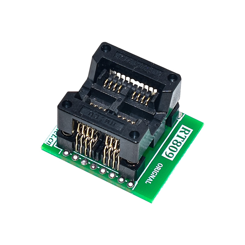 宽体双SOP8转DIP16 烧录座 烧录转接座 烧录头 贴片烧录座 弹跳座