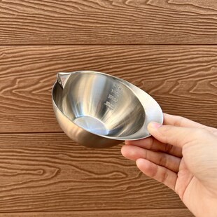 迷你带刻度 304不锈钢小碗量碗烘焙量杯量勺黄油巧克力融化碗料理