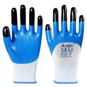 星宇N518劳保手套耐磨工作防滑丁腈橡胶胶皮涂胶劳动工地干活手套