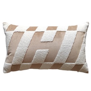 中古原木风沙发抱枕燕麦奶咖色靠垫套 高级感日式中式侘寂风靠枕