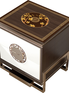 新中式床头柜垫子防水防油防烫方形桌布pvc皮革桌垫卧室防尘盖布