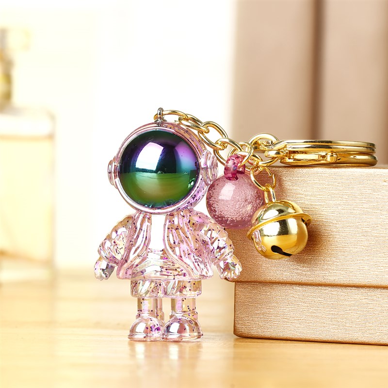 创意情侣卡通宇航员钥匙扣太空人少女心书包挂件钥匙链圈可爱礼品