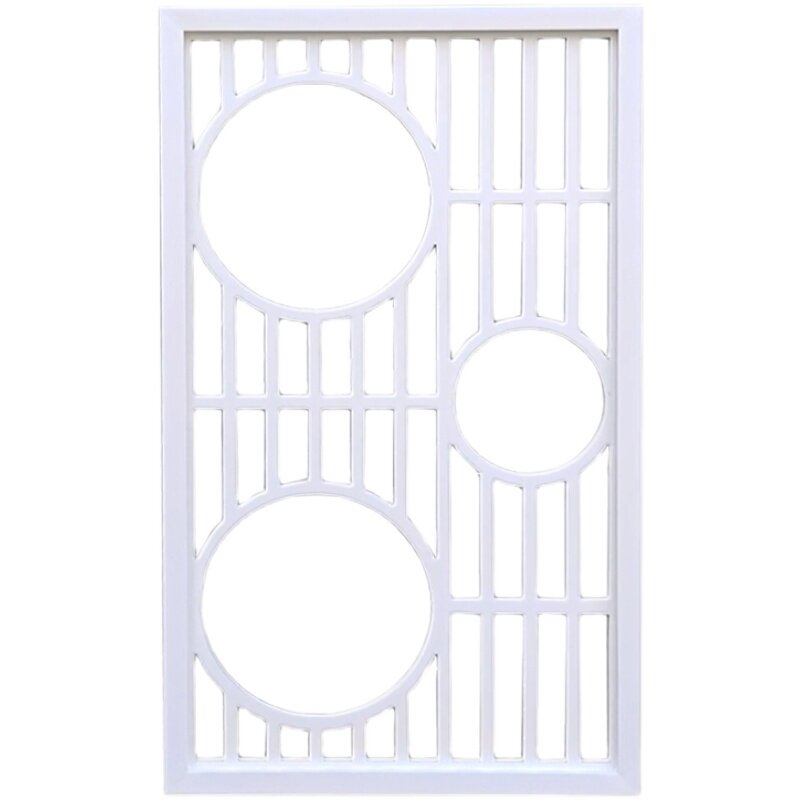 客厅玄关屏风隔断PVC镂空雕花板背景墙花格简约中式风欧式格栅板