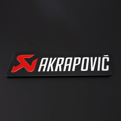 天蝎改装个性车贴 AKRAPOVIC汽车铝合金属车标滴胶铝胶划痕装饰贴