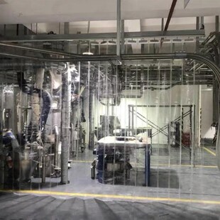 空调门帘隔冷热挡风店铺工厂商用透明塑料pvc滑动推拉折叠隔断帘