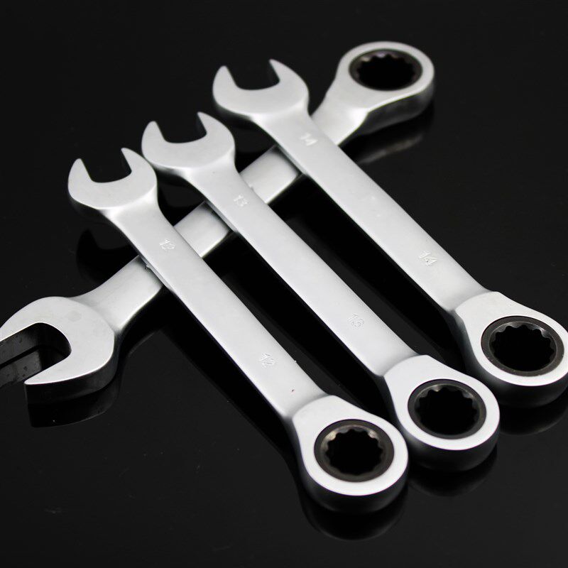 棘轮扳手快速开口梅花两用扳手套装双向汽修快板双头五金扳手工具