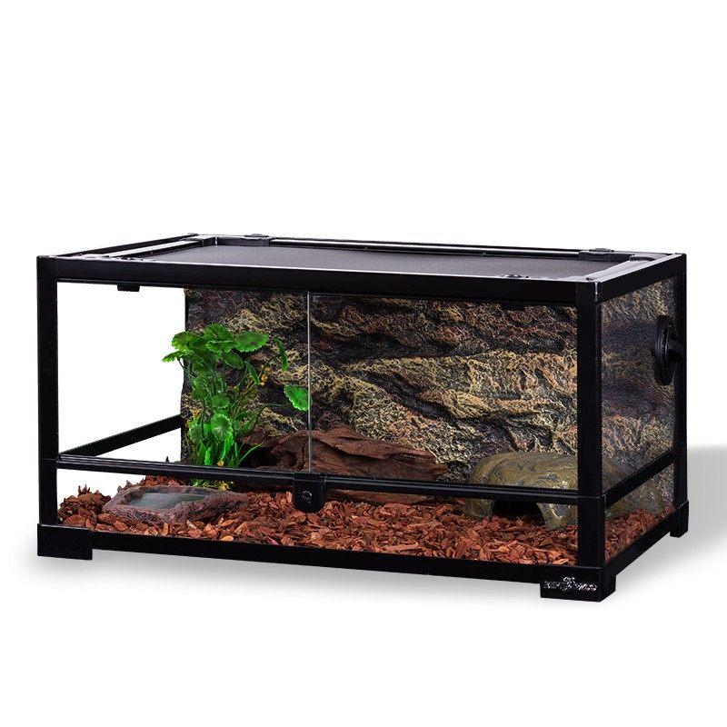 REPTIZOO热带雨林植物生态缸蜥蜴变色龙造景缸陆龟爬虫爬宠饲养箱