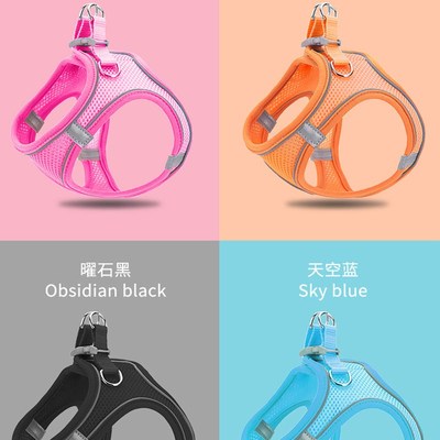 萨摩耶专用牵引绳背心式小型犬遛狗狗外出胸背带防挣脱幼犬狗链