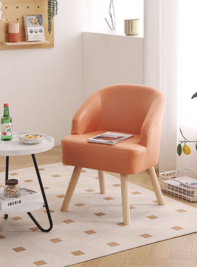 懒人沙发单人小户型客厅卧室阳台茶几小沙发免洗科技布靠背沙发椅