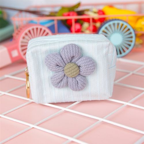 布艺可爱多功能零钱包迷你硬币包耳机线学生毛绒兔子拉链小收纳包