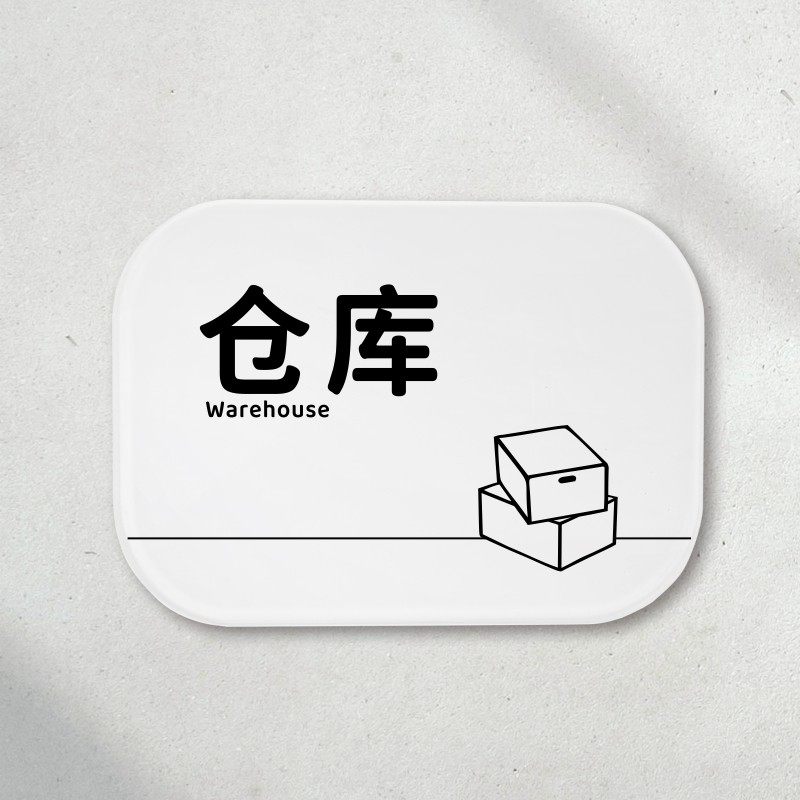 仓库储物间标识牌 生产车间仓库指示牌 工厂厂区区域划分提示墙贴