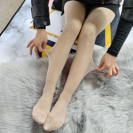 大码丝袜女200斤胖mm夏季薄款踩脚袜加肥加大防勾丝不掉档连裤袜