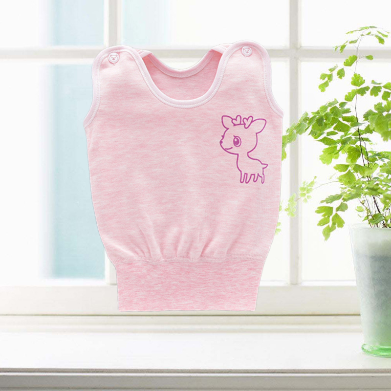 婴儿纯棉打底护肚背心0小儿童背心1男女宝宝春秋装马甲2贴身双层