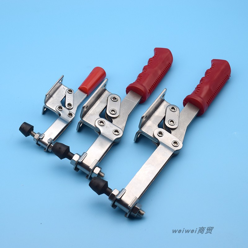 不锈钢快速夹具水平式201B 225D 压紧器工装夹钳压扣焊接固定工具