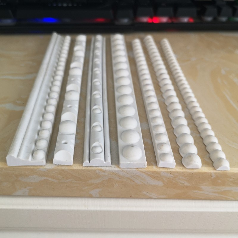 欧式移门柜门吸塑pvc软线条 珠子线条 珍珠线条 弯曲造型弧形装饰