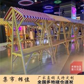 夜市摆摊桌地摊活动棚架移动小摊位售货车商业街集市摆摊货架铁艺