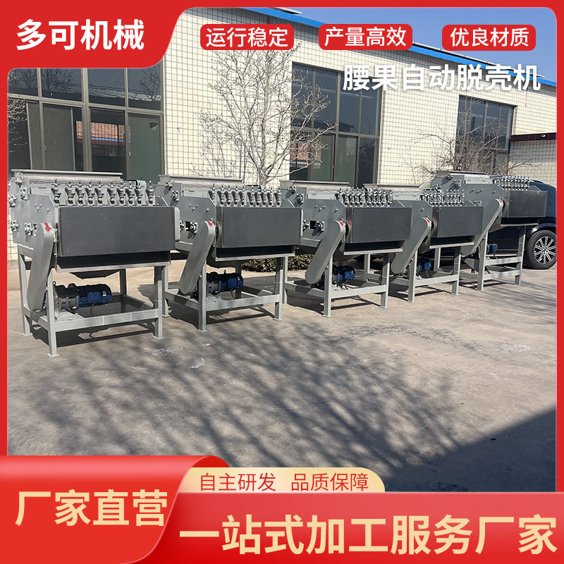 腰果自动剥壳机脱皮机蒸煮机腰果脱壳机原料分级
