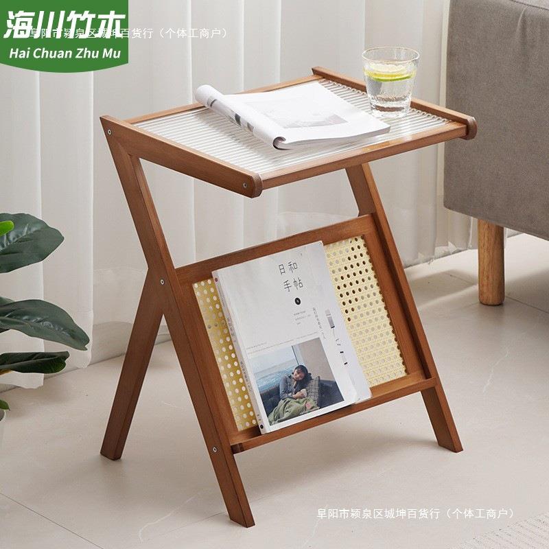 沙发边茶几玻璃家用茶水移动茶台小桌子间轻奢简约角几小户型包邮