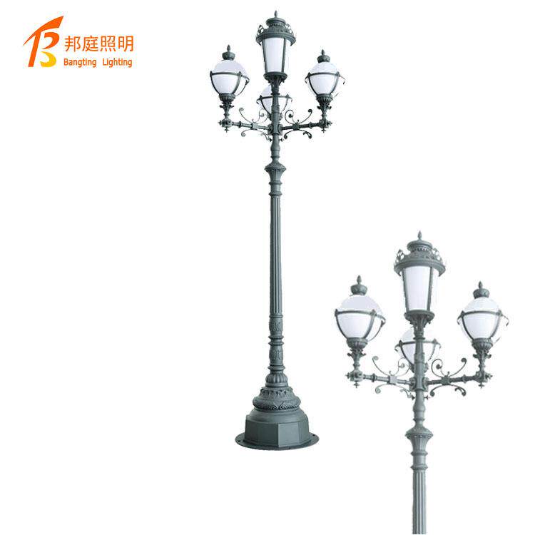 庭院灯欧式园林灯双头园林路灯景观照明路灯室外道路LED庭院灯