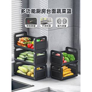 小尺寸多厨房台面蔬菜置物架多层姜子功葱蒜小能型转角菜cWLSDSAL