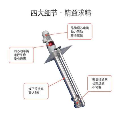 江南5污0JY-2工厂水提升泵5发电厂循环泵不锈钢长SSB轴液下泵