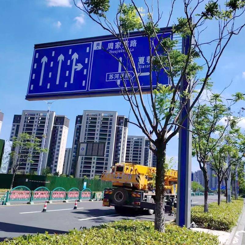 工厂产交通标志杆道路锌高196速公路镀生八角杆交通设施交器材安