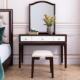 镜小户迷你化妆桌现代简约樱桃木妆台 8019 式 实木美梳妆台卧室MP