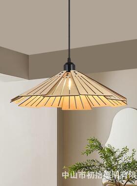 床岛头灯日式餐厅吊茶室台吧台餐桌灯复古卧吊室CS184吊灯灯原木