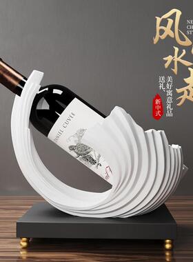 树客SHDB2541脂风生水起红酒客架摆件意轻奢高档厅酒柜创厅装饰摆