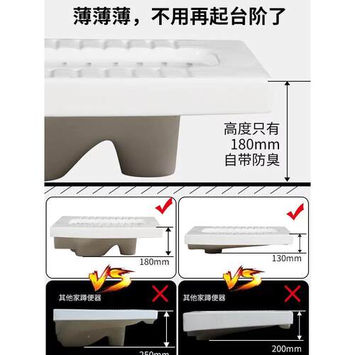 款带蹲弯18m套无弯13cm坑装防堵防臭防488溅水式c卫生间便池家用