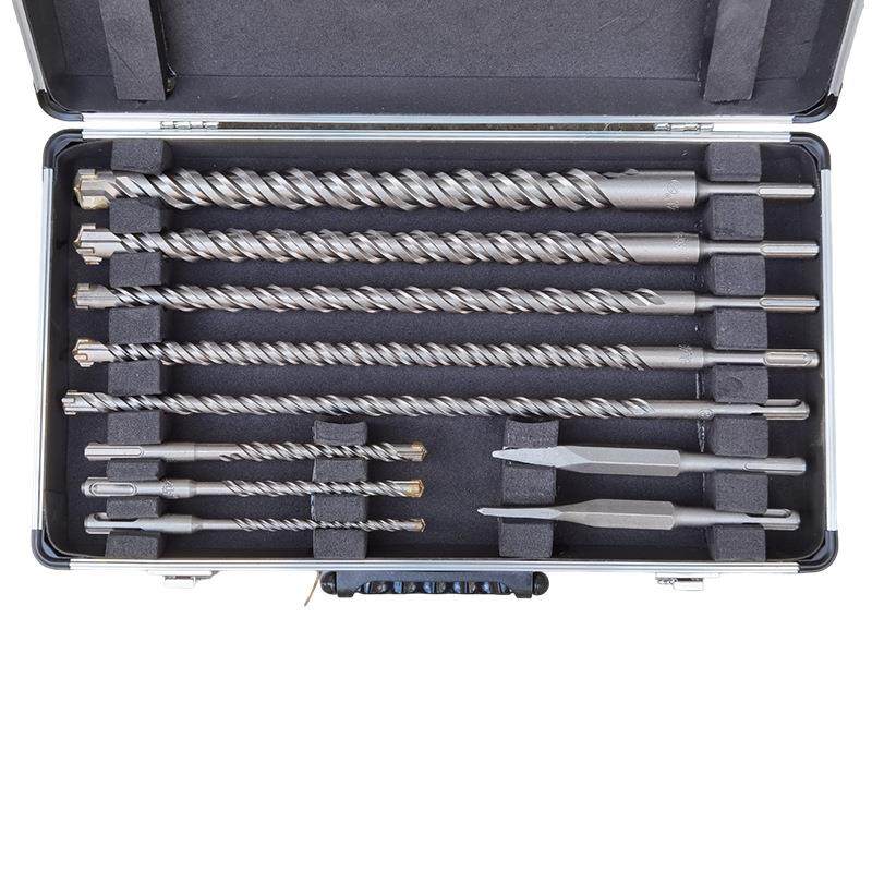 锤钻头圆柄十字钻头1电0套VVX装尖件扁凿U型凿冲击凿打墙混泥土红