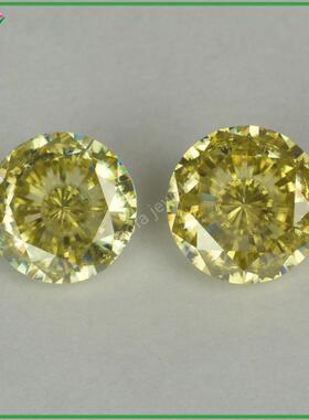 原色YFCZ-987测平笔金黄色倒角阿斯形莫桑石裸过石切碳化硅车倒八