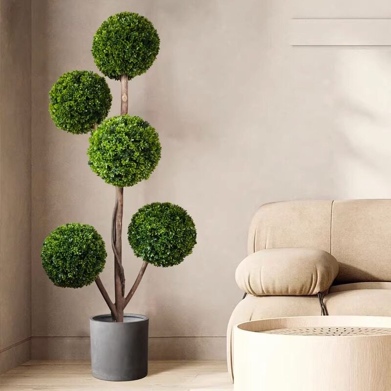 仿真球型植物大型仿真绿植室内球形假花仿真花客厅仔盆景摆件装饰