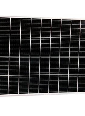 单HYR晶硅太阳板高转换率100W光伏组件单晶充太能阳能电板