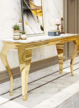 HMAA轻M-AGEVA1086意式奢大石关桌不锈钢岩玄板理玄关台入户玄关