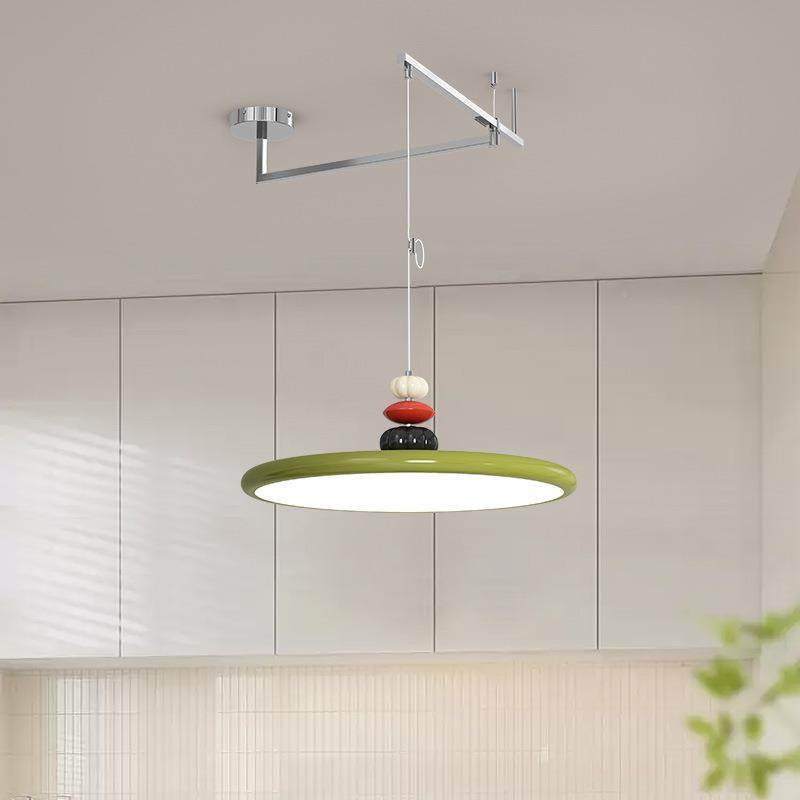 厅餐吊奶油飞风碟吧灯台摇臂吊灯现代简约全光谱护眼法式饭厅181,家装灯饰光源,智能吊灯,淘宝优惠券,粉丝福利购,淘宝优惠卷