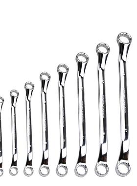 老A（LAOA）10件2套镜面滑双头361梅花扳手组套5.5-3mmLA3防72110