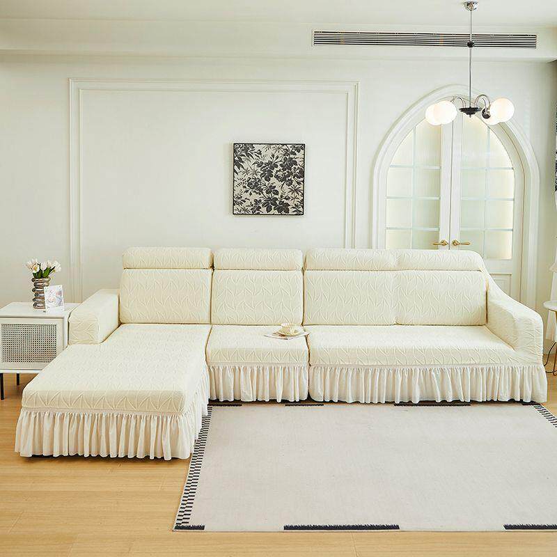 款LKQ边新沙套罩通用型全包四裙季防猫抓贵妃弹力组合沙发发盖布
