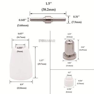 P子31T温州40A配等离切割件LG40电极喷嘴保护罩分流器7FEZ0PCS
