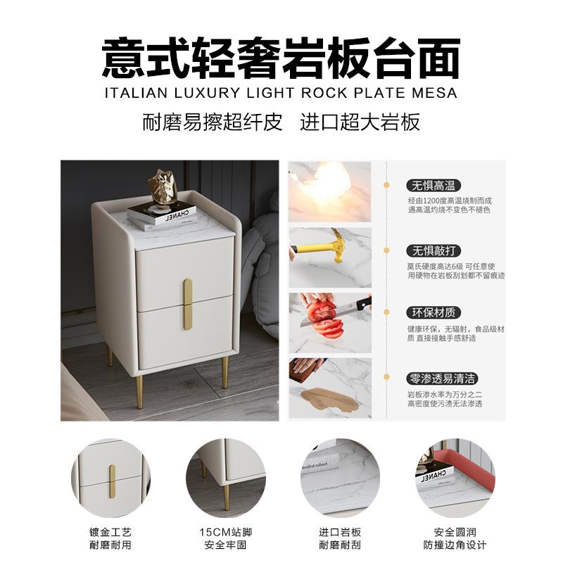 窄超M8Y尺小寸迷你奶油风木现代简约实床头柜家用轻奢