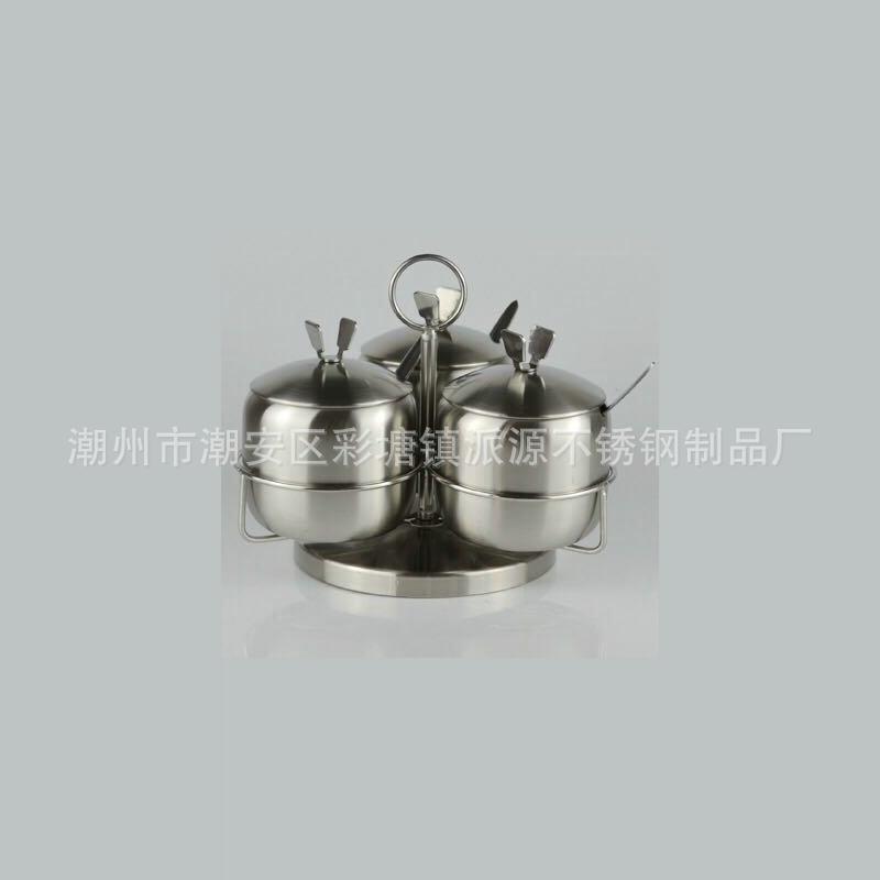 不锈钢调料厨罐套装多规格罐旋转胡椒罐005不锈套装房用品调料套